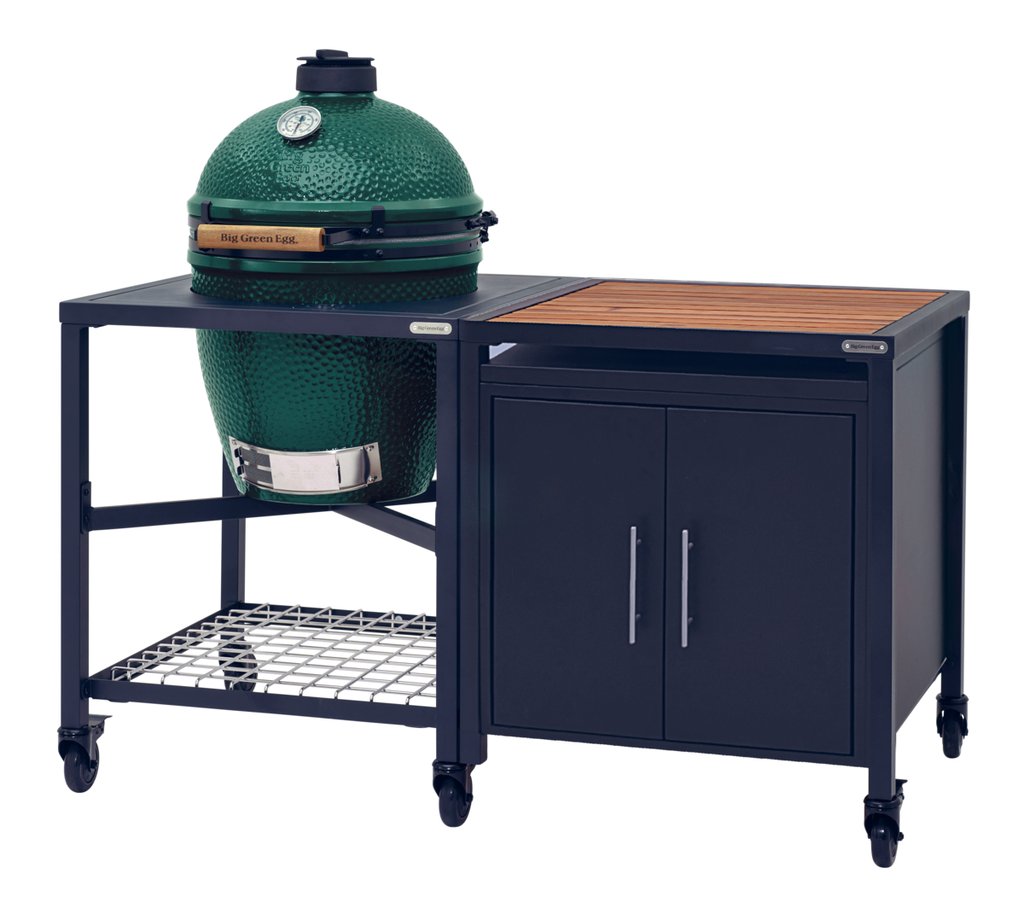 Big Green Egg XL pack Start Table Modulaire + Meuble placard