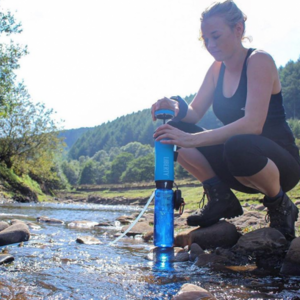 Bouteille Purificateur d'eau Liberty Lifesaver bleu