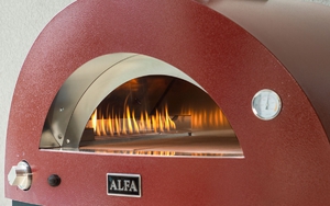 Four Alfa Moderno 2 Pizzas Hybride Rouge