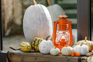 Lampe tempête feuerhand 276 Orange Pastel