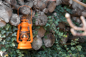 Lampe tempête feuerhand 276 Orange Pastel