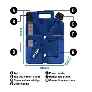 Jerrycan LifeSaver purificateur d'eau vert armée