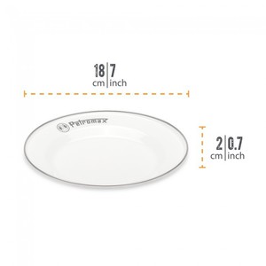 Assiette Petromax blanche 18 cm (vendu par 2)