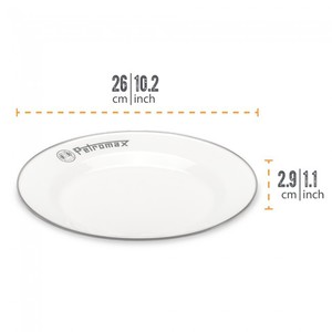 Assiette Petromax blanche 26 cm (vendu par 2)