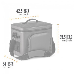 Sac isotherme Petromax 22 litres Gris