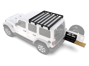 Jeep Wrangler JL 4 Door (2018-Current) Slimline II 1/2 Roof Rack w/Drop Down Table Kit - by Front Runner