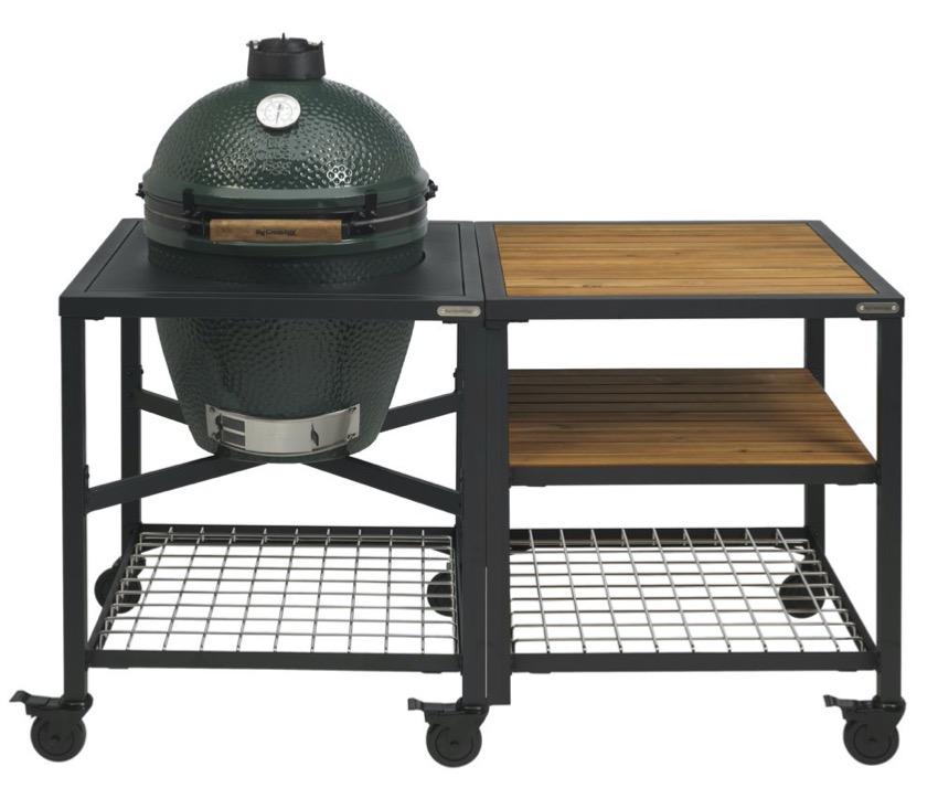 Big Green Egg L pack Start Table Modulaire + Meuble 3 étagères